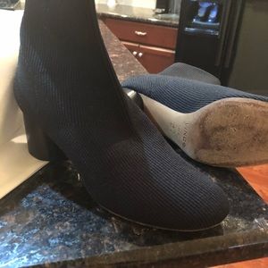 Stretch fabric black bootie by Vince
